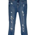 Hollister High Rise Crop Super Skinny Distressed Jeans Photo 0