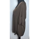 Style and Co Womens Brown Flowy Boho Shirt Bell Sleeves Size‎ XL Photo 7