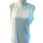 Dress Barn Sleeveless White Blouse Women's Large Photo 1