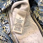 Karin Stevens  sheath dress size 10 sleeveless white blue black Photo 5