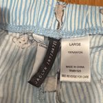 Jaclyn Intimates Blue Striped and Dog Print Pajama Shorts Photo 1
