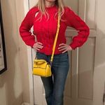 JASON WU Yellow Leather Adjustable Crossbody JW Logo Ruched Handle Rommy Bag Photo 15