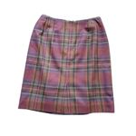 Lands' End  Women Skirt Size 10 Lined Plaid  Wool Preppy Y2K School Girl Clueless Photo 1