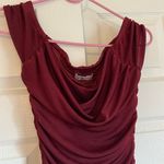 Hollister  size small wine red  Bodycon cowl neck mini formal dress Photo 2