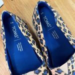 Toms  Alpargata Leopard Print Canvas Slip‎ On Shoes Tan Blue Women Size 9 Photo 8