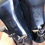 House of Harlow 1960 • Stormy Snake Court Heels pumps black suede platform Photo 12