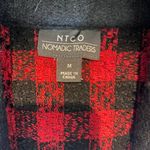 NTCO Nomadic Traders Sweater Vest Women Medium Red Black Plaid Wool Pockets Photo 5