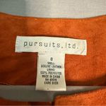 Vintage 1980's Pursuits Ltd. Burnt Orange Genuine‎ Suede Leather Jacket Boho 8 Photo 5