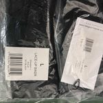 We Wore What  Solid Lace Up Biker Shorts in Black (L) Photo 15