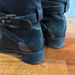 Stuart Weitzman  soft Leather Round Toe Buckle Moto Boots Women's size 7.5 Photo 9