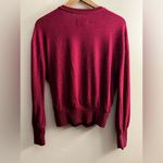 Anthropologie  Hacci Cozy Wrap Top long sleeve sweater burgundy soft Stretch S Photo 1