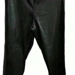 Lulus  Women's Black Faux Leather Dress Pants Size M Party/Cocktail Photo 4