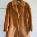 Mural Women’s Small Faux Fur Coat Brown Photo 0