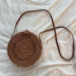 Brown Boho Round Rattan Bag Photo 0