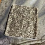 Sequined Body Con Mini Skirt Size M Photo 4
