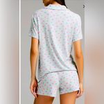SKIMS Soft Lounge Short Sleep Set – XS – Cloud Candy Heart Print – NWOT Photo 1