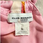 Club Monaco Amirra Dress Women's 10 Pink Striped Silk Sleeveless Midi Tiered RTR Photo 6