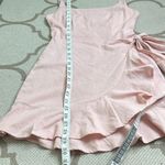 Princess Polly  Cottage Hill Light Pink Faux wrap ruffle Mini Dress, size 0 Photo 6