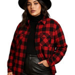 44°North‎ Red Black Buffalo Plaid Flannel Shirt Womens Small Button Photo 0