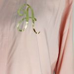 Womens Pink Lace Trimmed Hem “A” Initial Night Robe One Size Pink Size undefined Photo 3