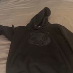 Black Hoodie with Glitter Panda Design Size M Photo 5