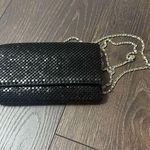 Jessica McClintock Vintage Black Clutch Snap Front Crossbody Chain Photo 0
