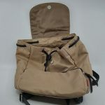Union Bay Backpack Fox Patch Nylon Purse Bag Lightweight Snap Flap Tan Brown Photo 7
