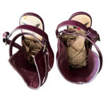 Penny Loves Kenny Penny Love Kenny Maroon Red Suede Strappy Block Heels Size 10 Photo 3