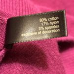 The Limited  Maroon Floral Cotton Lightweight Sweater Cardigan Women’s M Photo 4