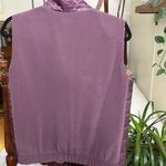Lafayette 148  Vest Silk Back Purple Zippered Size Medium Photo 4