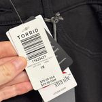 Torrid NWT  Premium Sky High Skinny Jean in Destructed Black - Size 18 Tall Photo 6