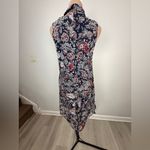 Noelle Navy and Red Paisley Midi Dress Blue Size XS Photo 9