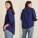 Alex Mill Keeper Oversized Popover Button Long Sleeve Shirt Charcoal Small Grey Gray Photo 6