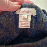 Sundance  Sweater Dress Lambswool Blend Blue Gray Women’s Size Medium Long Sleeve Photo 4
