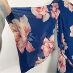 Lulus  Joyful Noise Denim Blue Floral Print Mini Dress Size‎ XS Photo 1