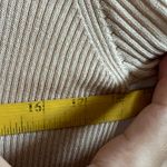 Brown‎ Ribbed Button Up Top Y2K 2000s Retro Indie Minimalist Soft Girl Medium Photo 6