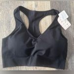 Cosmolle Athletic Sports Bra Wireless Black racerback XL Photo 0
