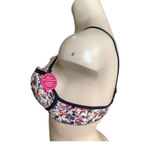 Massam Size Large Floral Underwire Bra. Made in Brazil. New with Tags White Photo 1