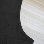 Women's Sleeveless Crew Neck Wide Leg Jumpsuit Black Photo 13