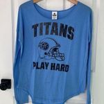 PINK - Victoria's Secret PINK Victoria’s Secret NFL Tennessee Titans Long Sleeve Shirt Sz Small Navy Blue Photo 0