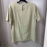Vintage Casablanca Blouse Green Woven Material Size 14 Photo 4