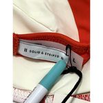 Solid & Striped The Morgan Scoop Neck Bikini Top In Lipstick Red Gingham Large Red Photo 2