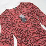 Rails Jade Rust Tiger Stripe Hi-Low Button Front Midi Dress Women’s XS NWT Photo 4