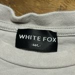 White Fox Boutique  Light Gray Short Sleeve Tee Medium Large Photo 2