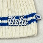 NCAA UCLA Bruins White Blue Striped Knit Cuffless New Era Women’s Beanie Hat Cap Photo 1