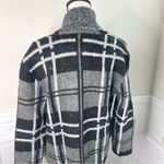 Joie  NEW plaid open front wool blend sweater cardigan size‎ medium Photo 5