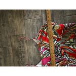 C&C California  Women's Multicolor Linen Blend Strappy Tiered Maxi Dress Size L Photo 9