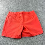 Lands' End Womens Fit 2 Coral Red Cotton Blend Shorts Size 16 Casual Vacation Photo 5