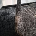 Gucci  Swing Leather Tote Bag Black Pebbled Calfskin Authentic Photo 4