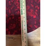 Liz Claiborne  Sweater Women Size Large Burgundy Floral Stretch Lightweight NWT Photo 3